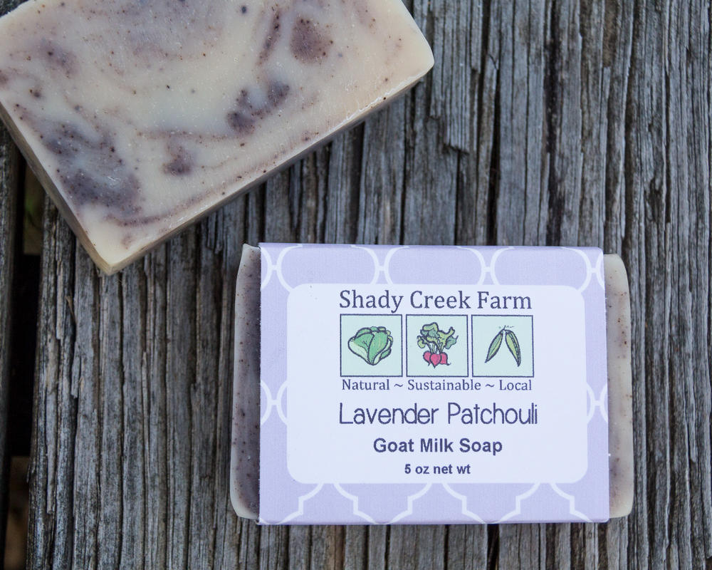 Natural Handmade Soap - Lavender Patchouli Goat Milk Soap